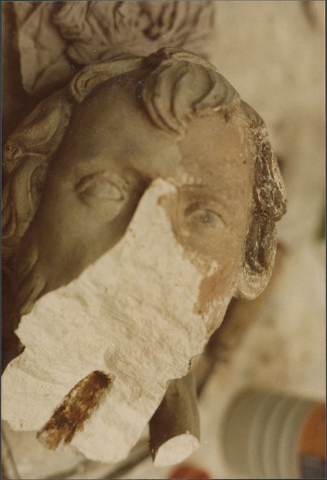 Groupe sculpté : Saint Joseph, détail