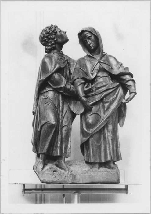 Groupe sculpté (petite nature) : Vierge et saint Jean