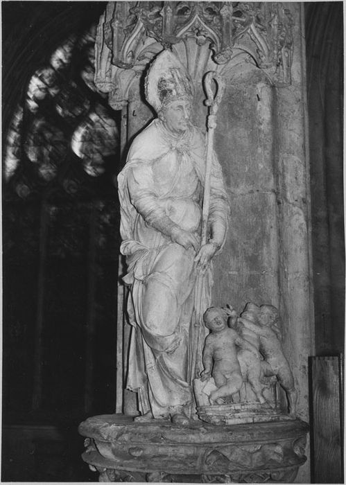 Statue : Saint Nicolas, après restauration (1973)