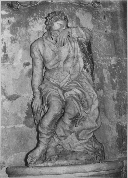 Statue : Saint Joseph endormi, après restauration (1973)