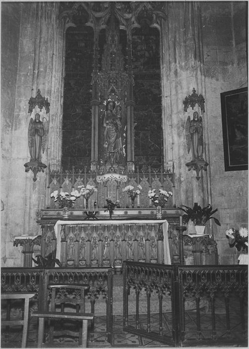 Statue : Vierge à l'Enfant, avant restauration