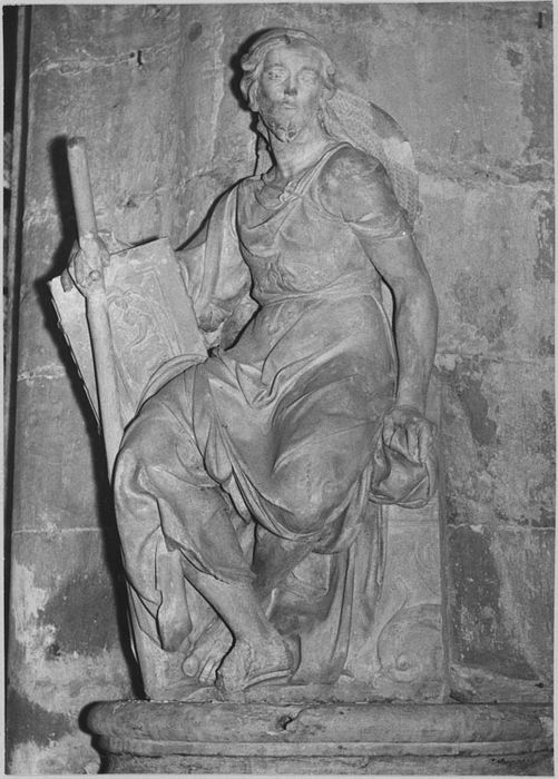 Statue : Saint Jacques le Majeur, après restauration (1973)