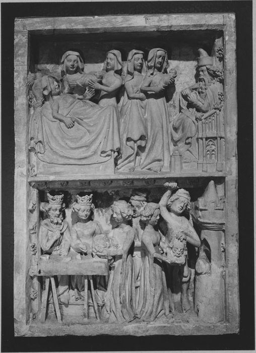 BAS RELIEFS : Naissance et décollation de saint Jean-Baptiste, exposition « L’Art en Champagne au Moyen-Âge », cat. n°51 - © Ministère de la Culture (France), Médiathèque du patrimoine et de la photographie, diffusion RMN-GP