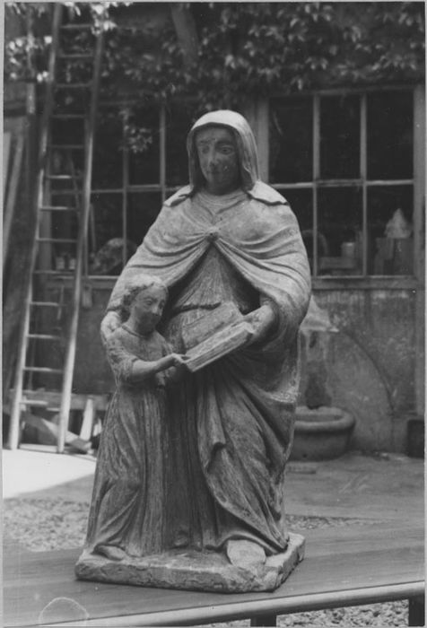 Groupe sculpté : Éducation de la Vierge