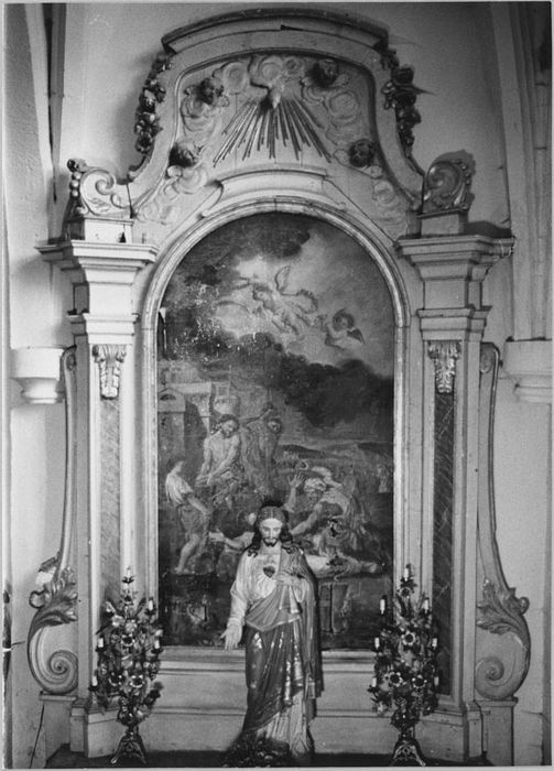 Retable latéral ; Tableau : Martyre de saint Étienne