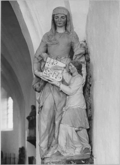 Groupe sculpté : Éducation de la Vierge