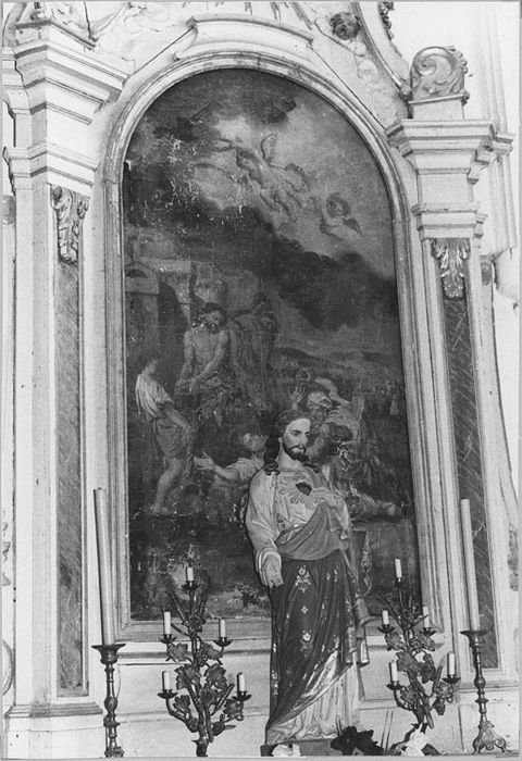 Tableau : Martyre de saint Étienne, avant restauration (1976)