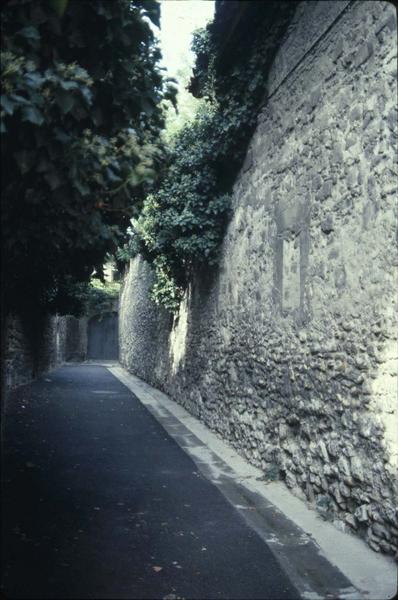 Rue bordée de murailles
