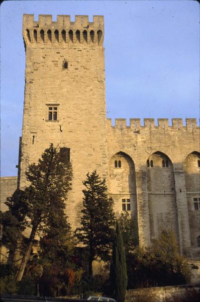 Tour nord-ouest du Palais des Papes, côté ouest