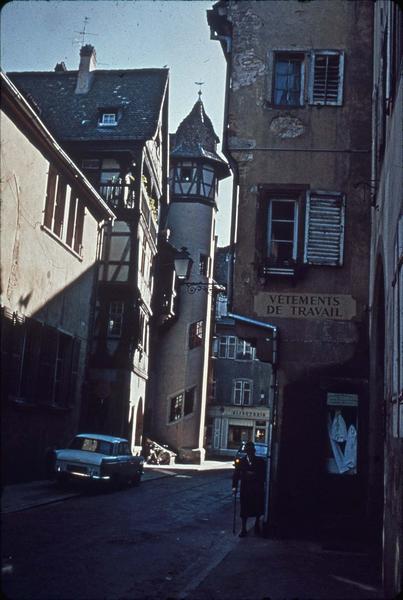 Rue des Marchands : vue prise vers la maison Pfister