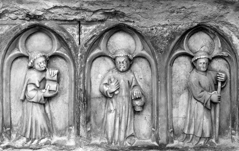 monument funéraire de Jean de Cojordan, évêque d'Avignon puis de Mirepoix, détail