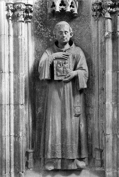 monument funéraire de Pierre de Roquefort, évêque de Carcassonne, détail