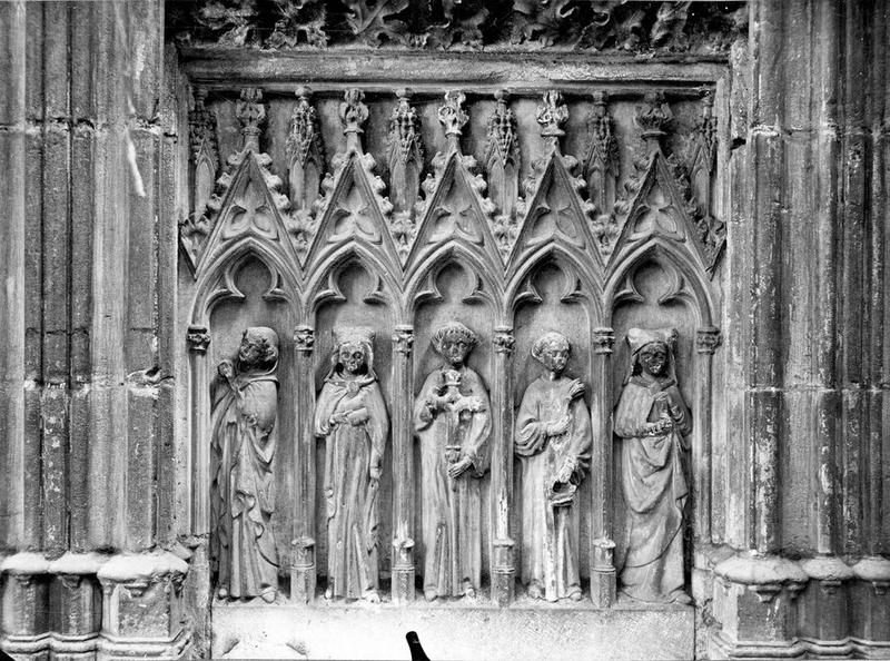 monument funéraire de Pierre de Roquefort, évêque de Carcassonne, détail