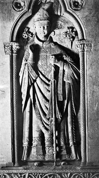 monument funéraire de Guillaume Razouls, évêque de Carcassonne, vue partielle