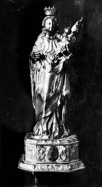 statuette : Vierge à l'Enfant, vue générale