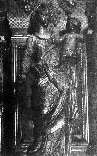 statue : Vierge à l'Enfant ; vue générale