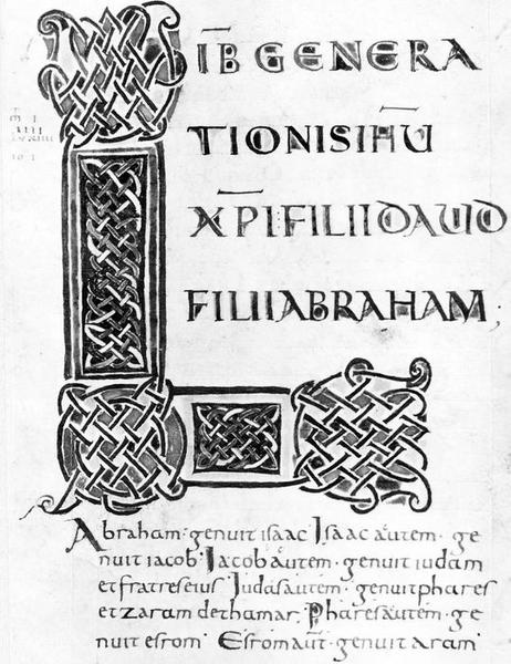 livre liturgique (évangéliaire), détail