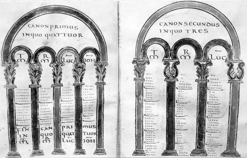 livre liturgique (évangéliaire), vue partielle