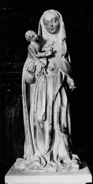 statuette : Vierge à l'Enfant, vue générale