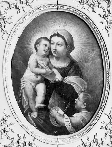 peinture : Vierge à l'Enfant avec saint Jean-Baptiste, vue générale