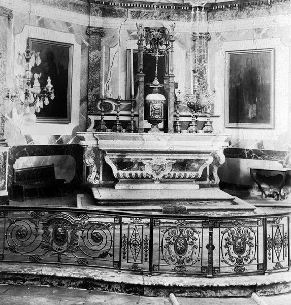 clôture de choeur (grille de communion), vue générale - © Ministère de la Culture (France), Médiathèque du patrimoine et de la photographie (objets mobiliers), tous droits réservés
