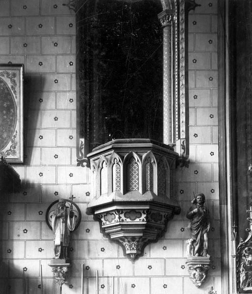 chaire à prêcher, vue générale - © Ministère de la Culture (France), Médiathèque du patrimoine et de la photographie (objets mobiliers), tous droits réservés
