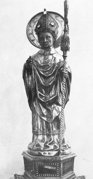 statuette-reliquaire : saint Martin, vue générale