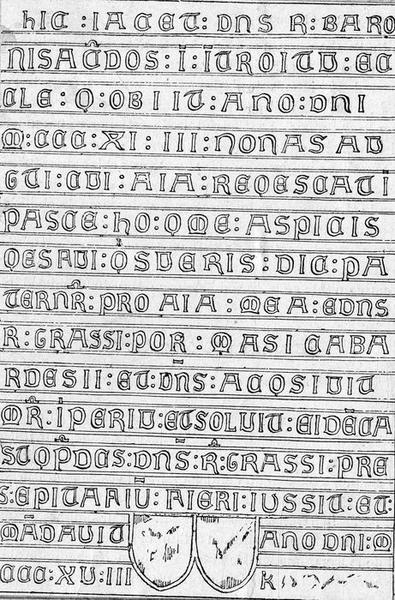 plaque funéraire du prêtre Raymond Baron, vue générale - © Ministère de la Culture (France), Médiathèque du patrimoine et de la photographie (objets mobiliers), tous droits réservés