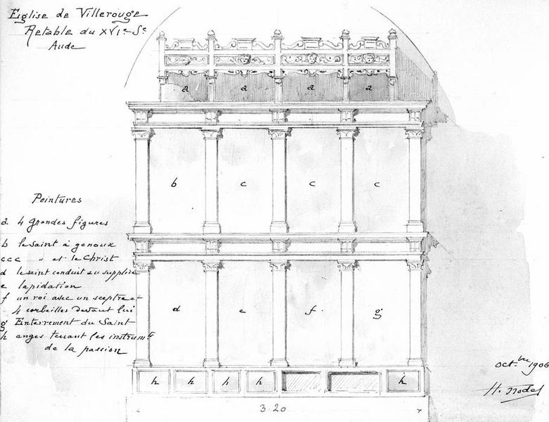 retable du maître-autel : Scènes de la vie de saint Etienne, vue générale