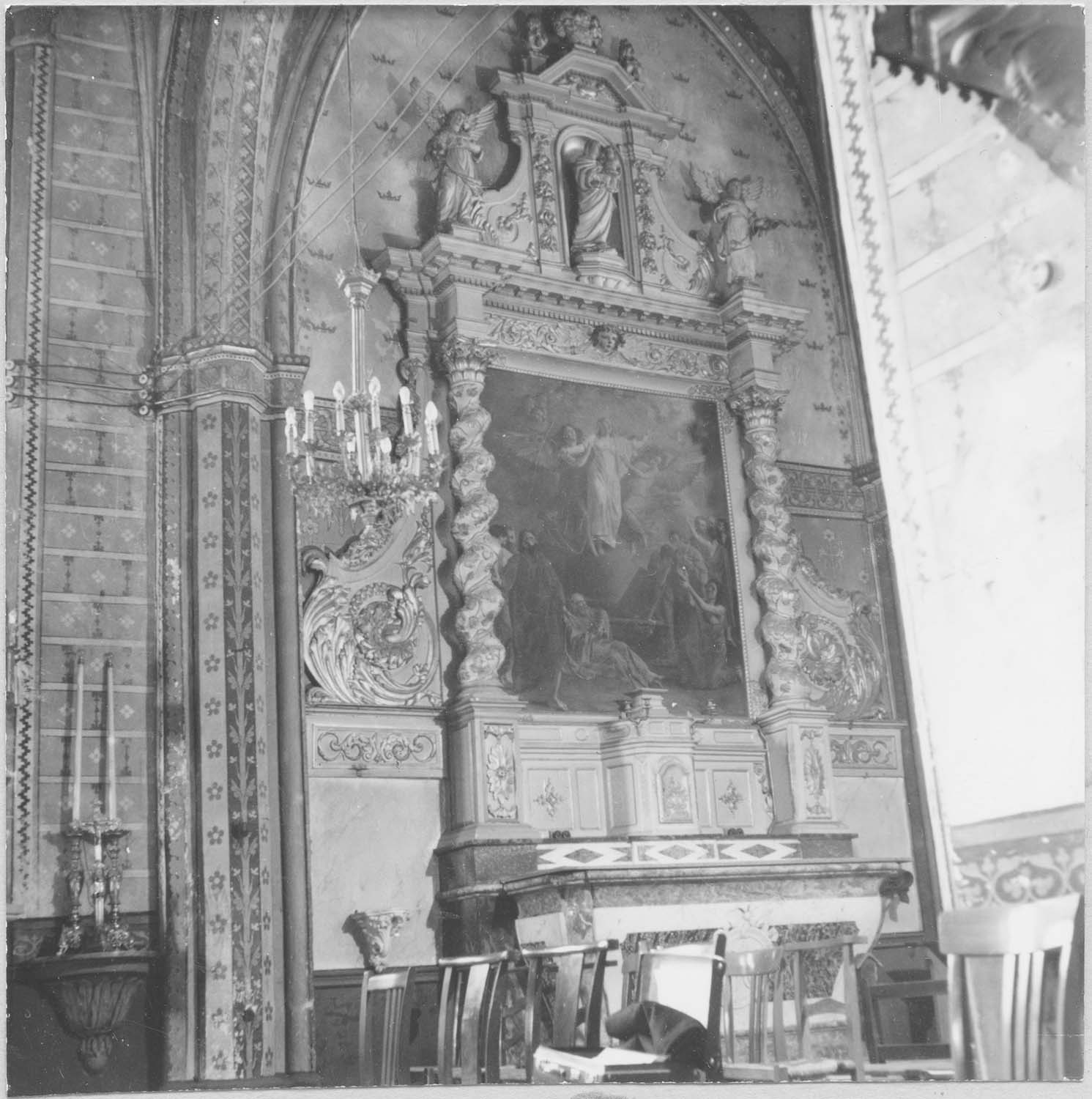 Retable de la chapelle de la Vierge, tableau : L'Assomption de la Vierge