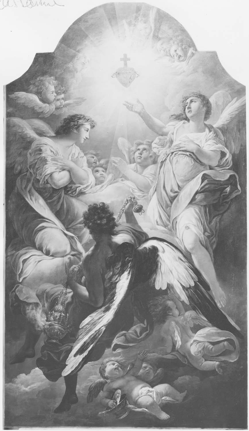 tableau : Les Anges adorant le Sacré-Coeur, vue générale