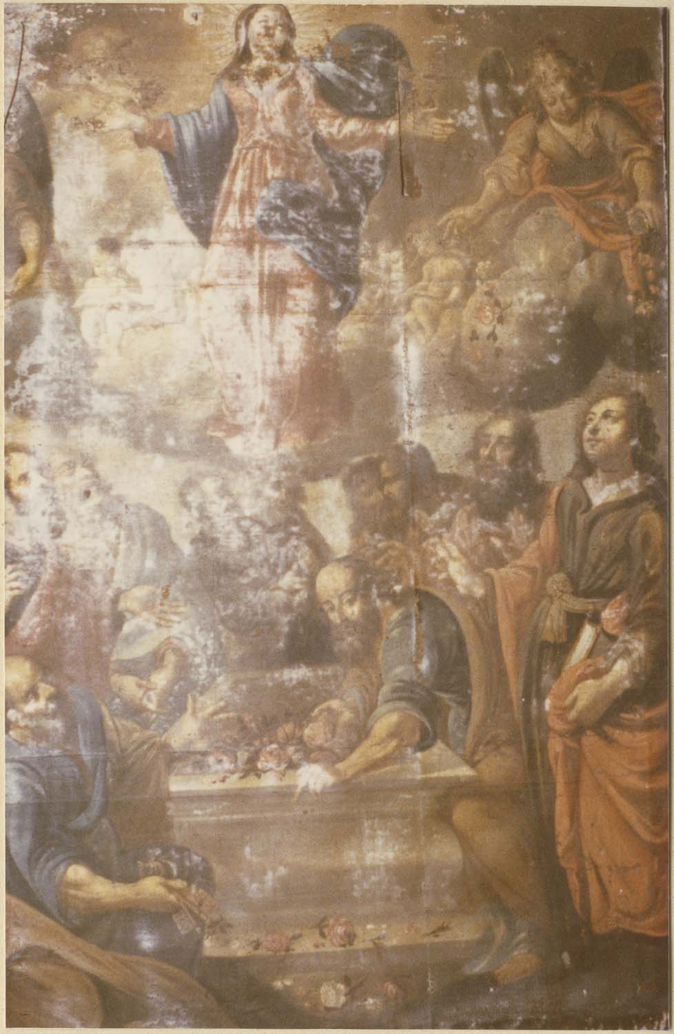 tableau : L'Assomption de la Vierge, vue partielle