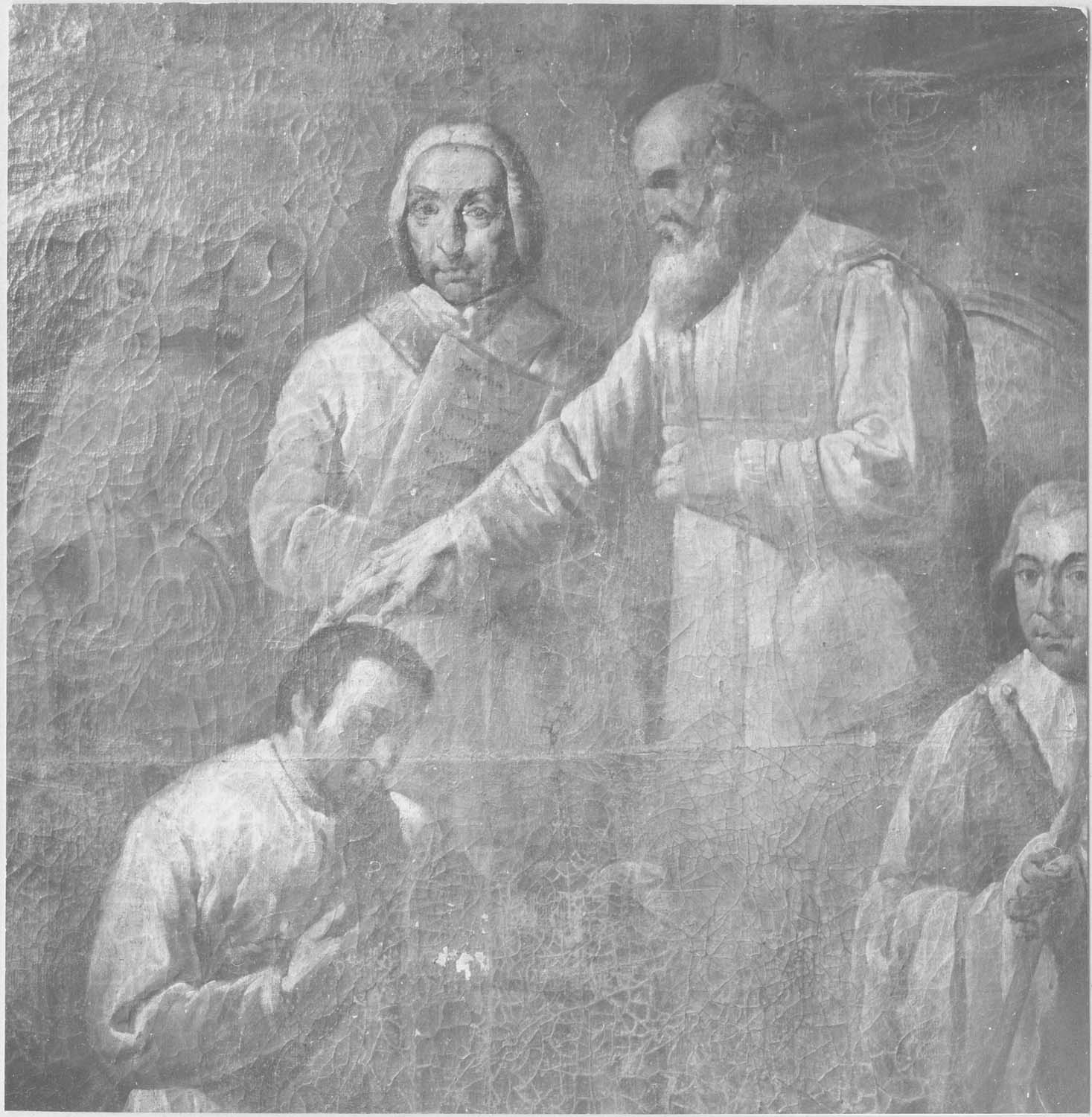 tableau : L'Ordination de saint Vincent, détail