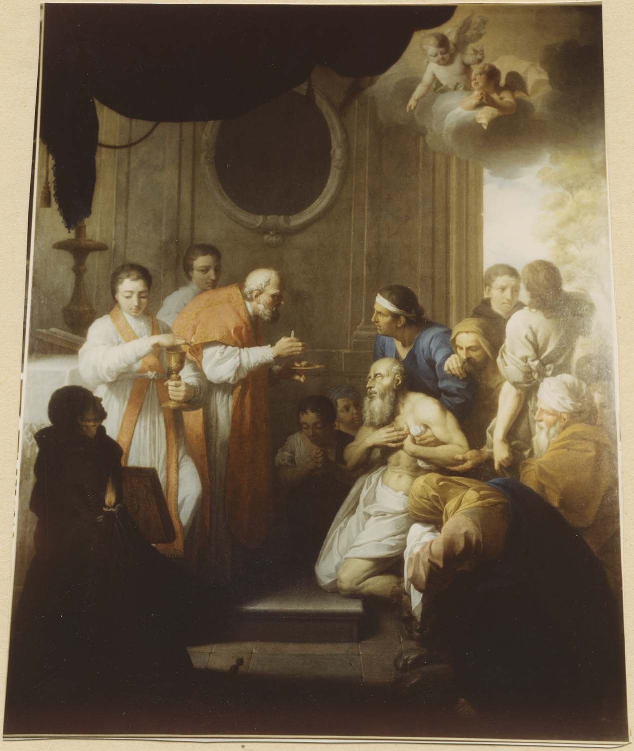 tableau : La Communion de saint Jérôme, vue générale