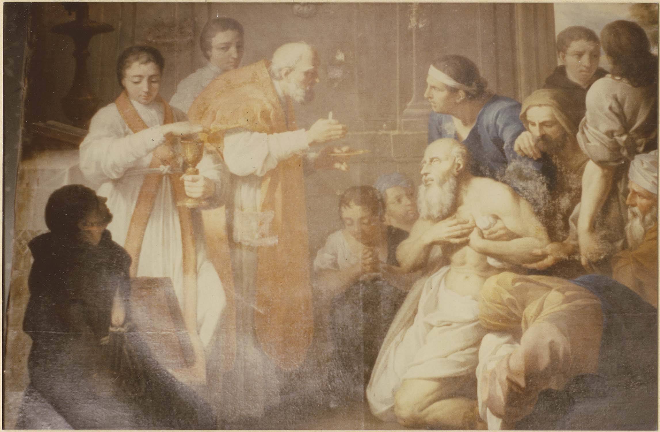 tableau : La Communion de saint Jérôme, vue partielle