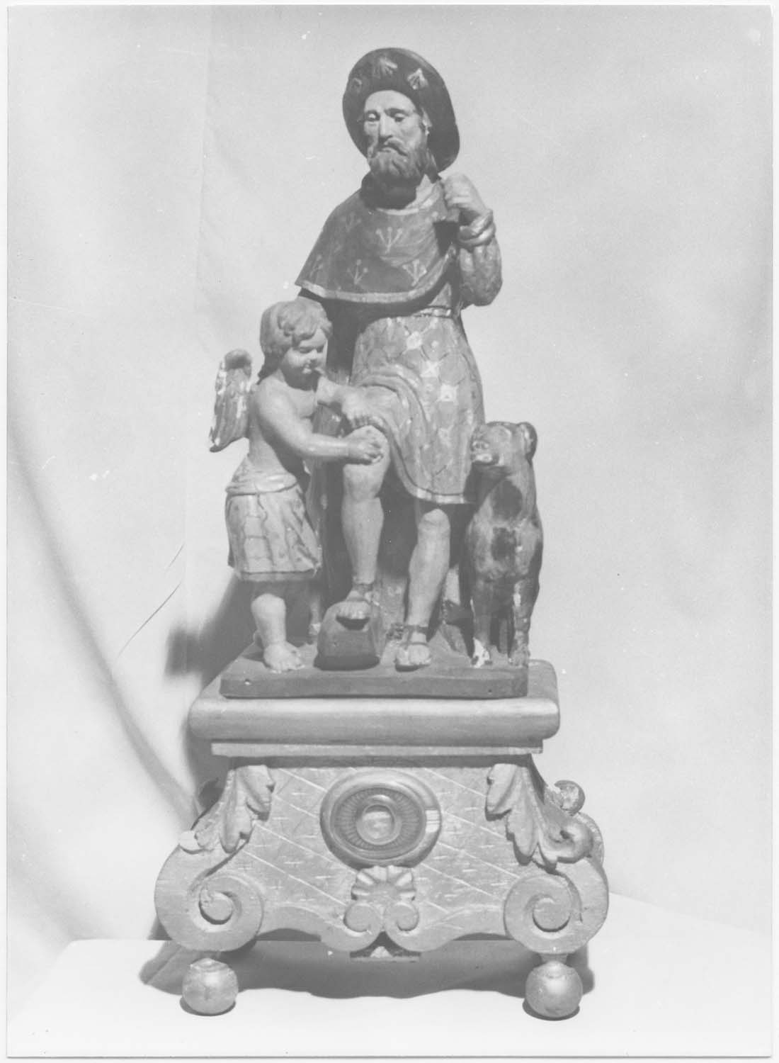 statuette-reliquaire : saint Roch, vue générale