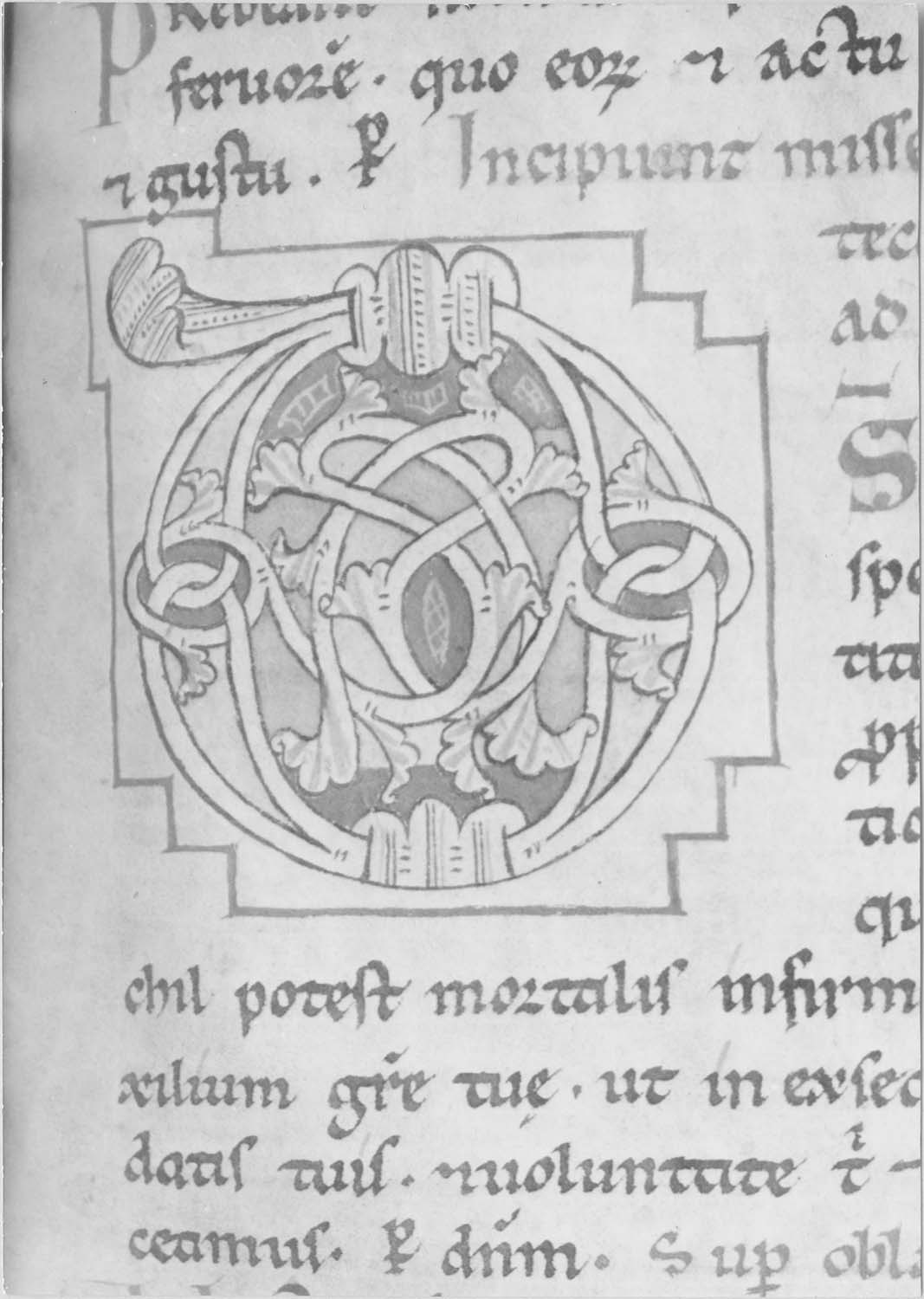 manuscrit : Sacramentaire de Moussoulens, détail