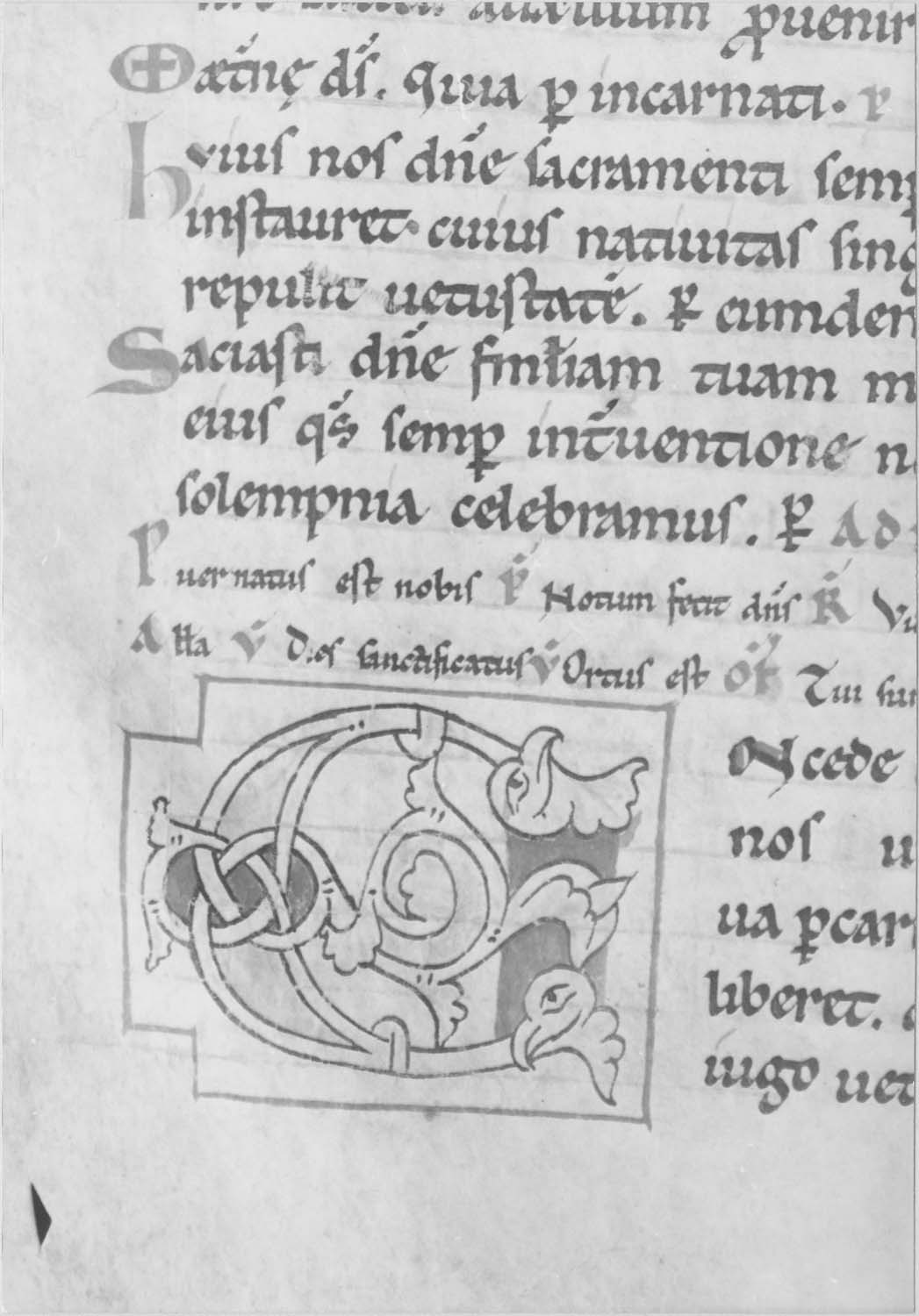 manuscrit : Sacramentaire de Moussoulens, détail