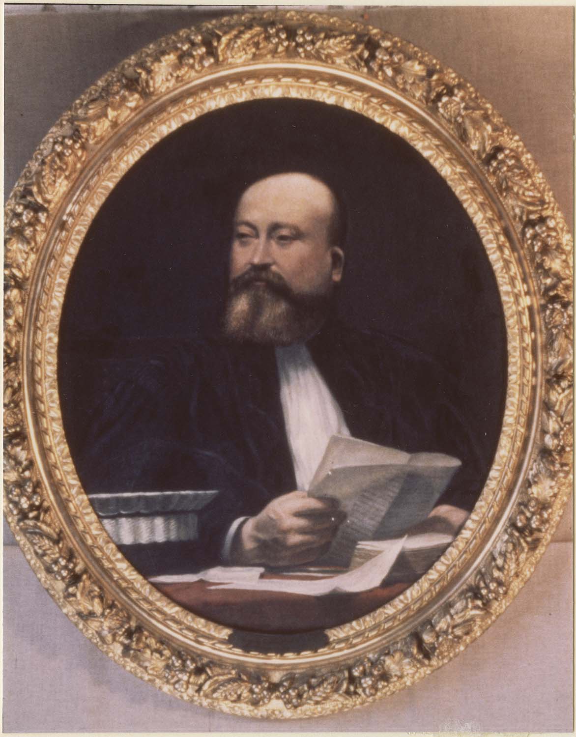 tableau : Président Marius Robert, cadre, vue générale