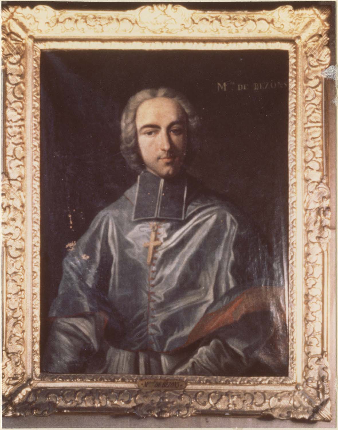 tableau : Armand Bazin de Bezons, évêque de Carcassonne, cadre, vue générale