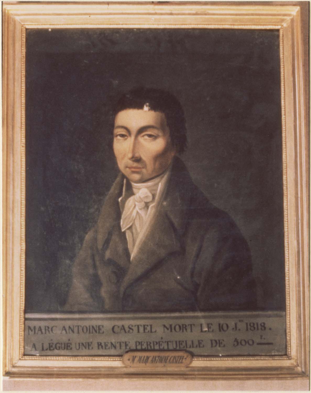 tableau : Marc-Antoine Castel, cadre