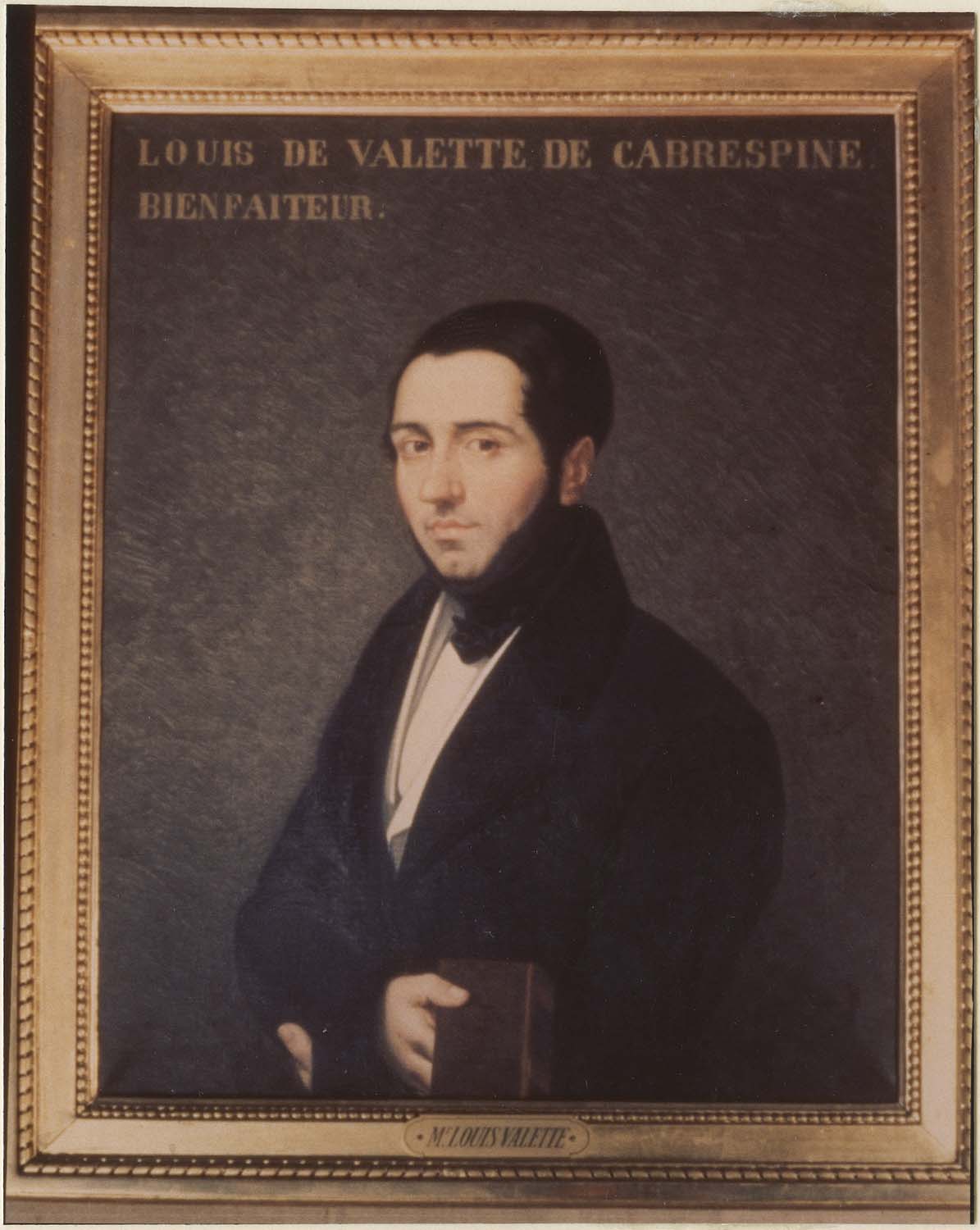 tableau : Louis de Valette de Cabrespine, bienfaiteur, cadre, vue générale