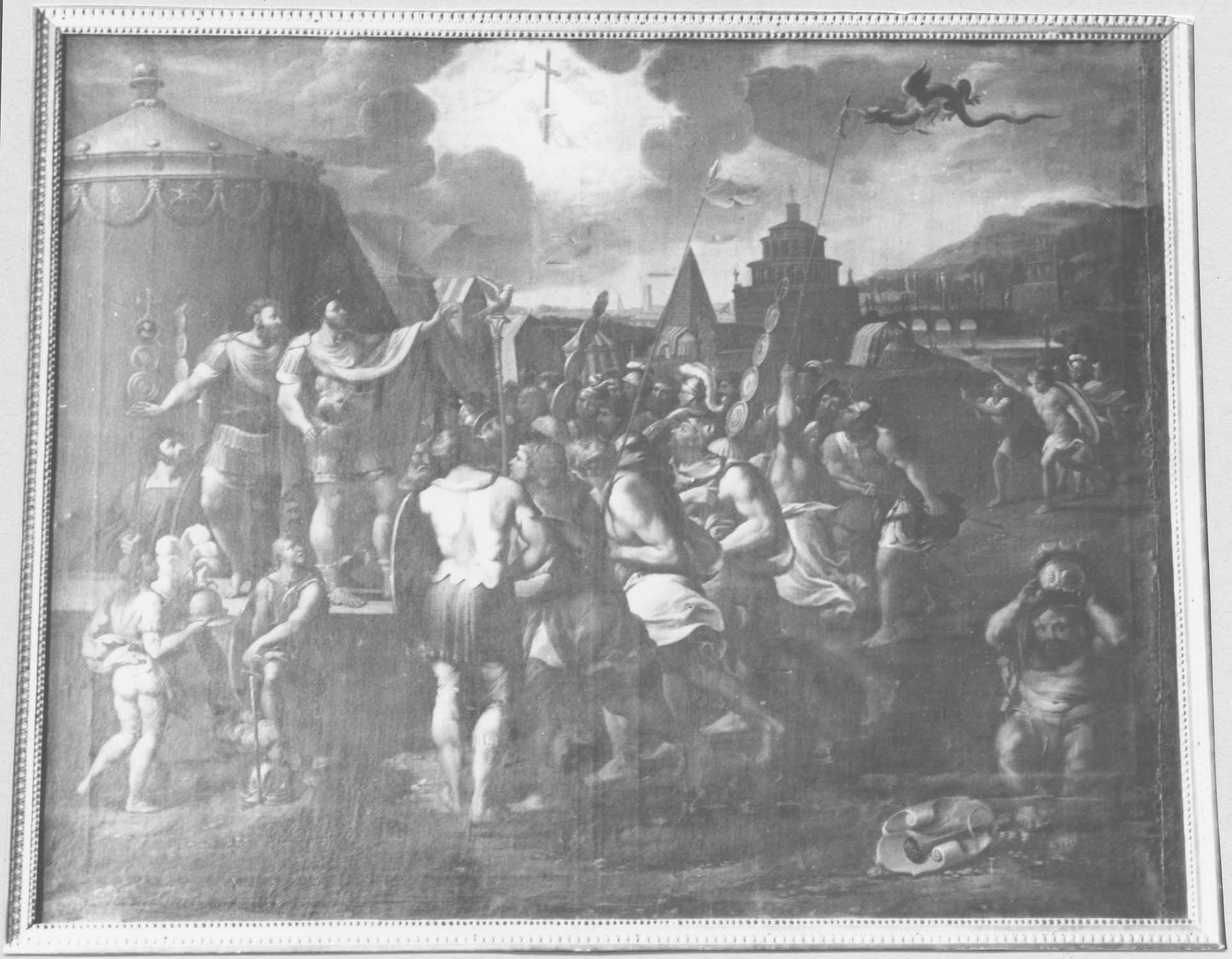 tableau : Allocution de Constantin à ses soldats, vue générale - © Ministère de la Culture (France), Médiathèque du patrimoine et de la photographie (objets mobiliers), tous droits réservés