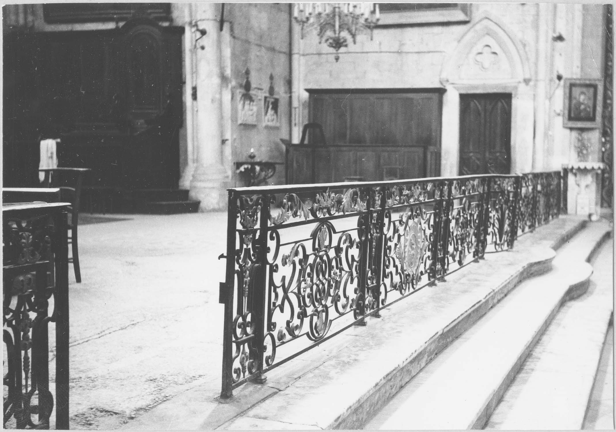 clôture de choeur (grille de communion), vue générale