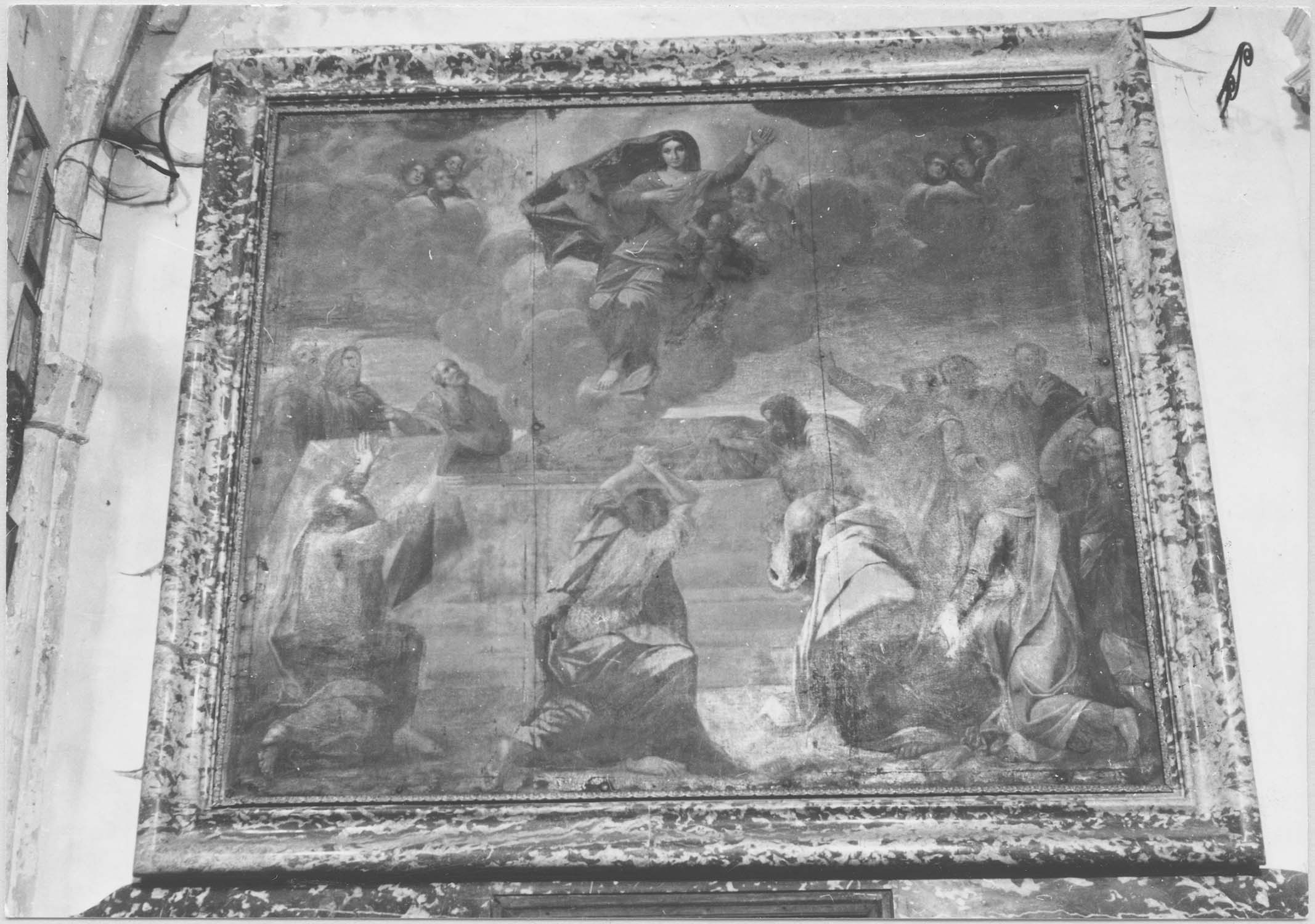 tableau : Assomption, cadres, vue générale