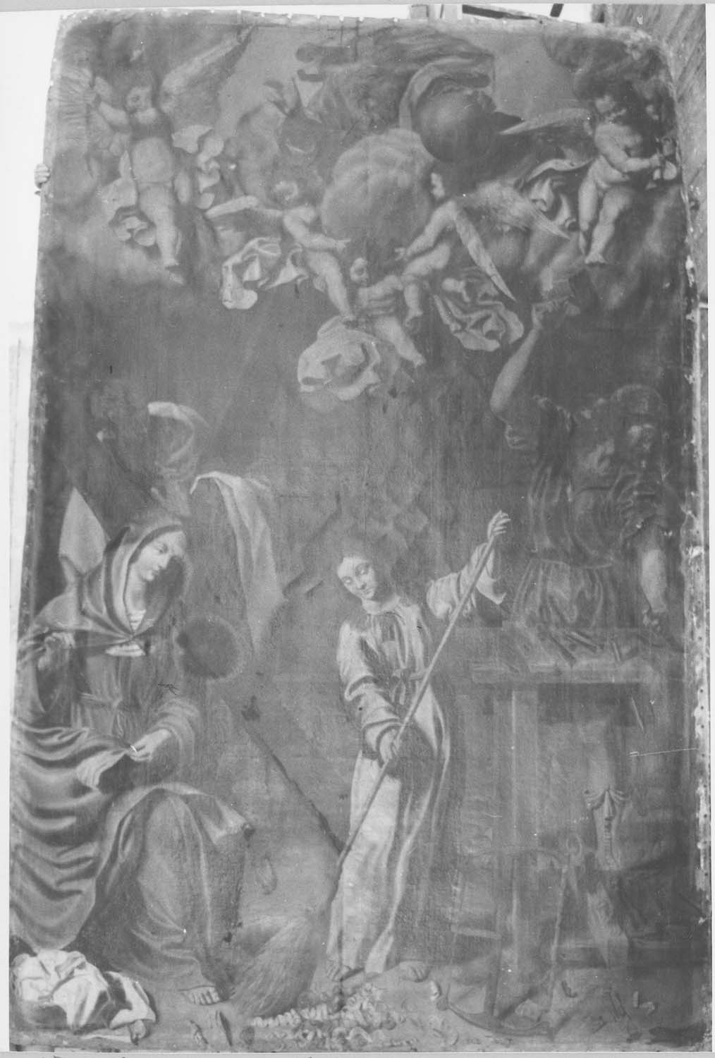 tableau : Jésus et la Vierge dans l'atelier de Joseph, vue générale