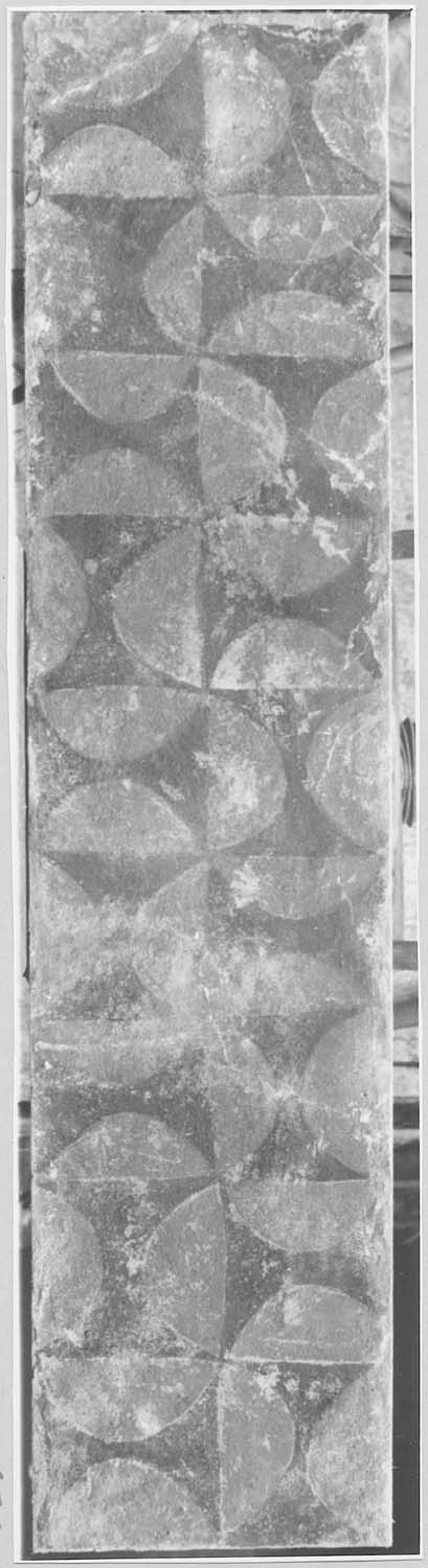 peinture monumentale (fragment) déposée, vue générale