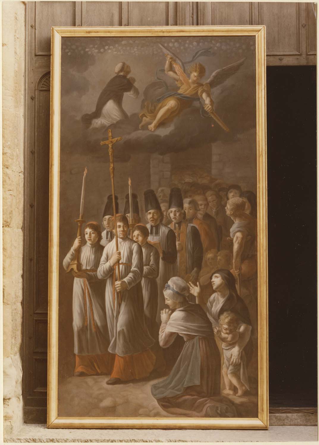 tableau : La procession du miracle de la poutre de saint Dominique, vue générale - © Ministère de la Culture (France), Médiathèque du patrimoine et de la photographie, diffusion RMN-GP