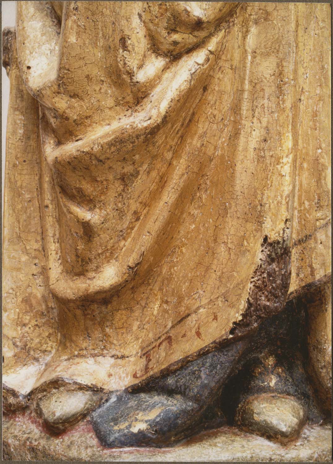 statue : Vierge à l'Enfant, détail - © Ministère de la Culture (France), Médiathèque du patrimoine et de la photographie, diffusion RMN-GP