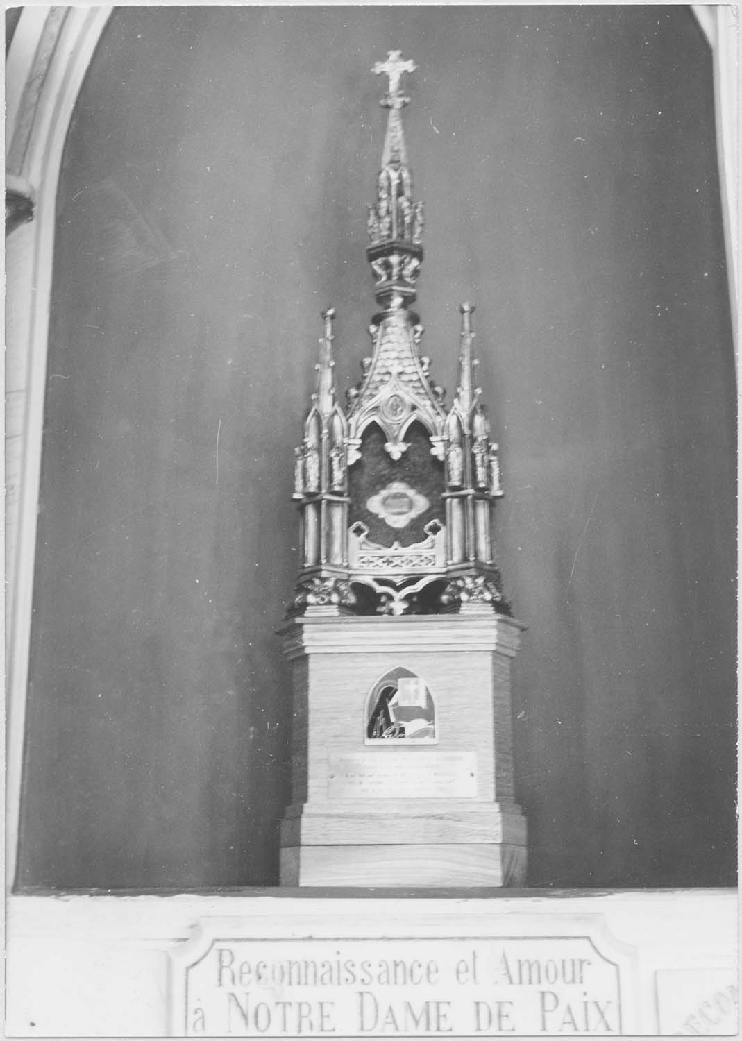 Reliquaire ex-voto néo-gothique de la Bienheureuse Marie-Thérèse de Soubiran